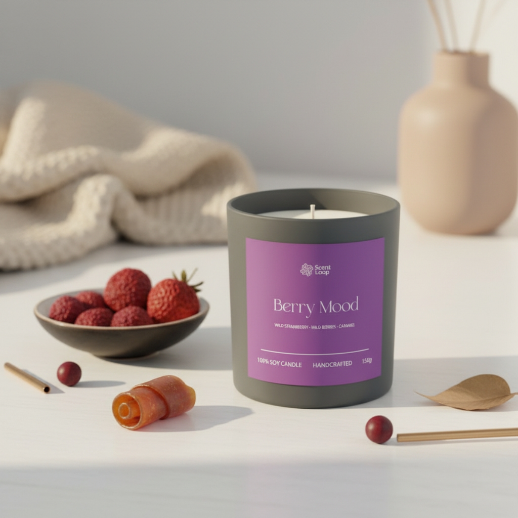 Świeca sojowa zapachowa Berry Mood