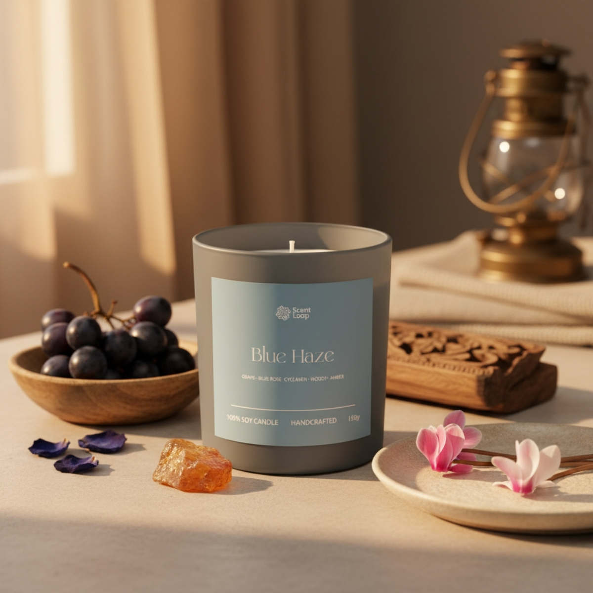 Świeca sojowa zapachowa Blue Haze