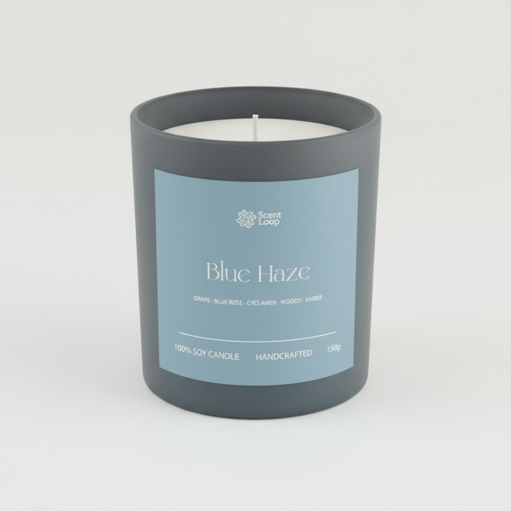 Świeca sojowa zapachowa Blue Haze