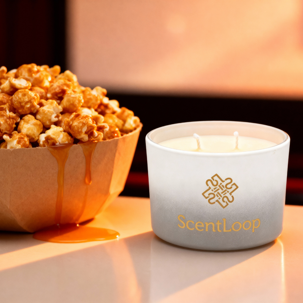 Świeca sojowa zapachowa Caramel Popcorn