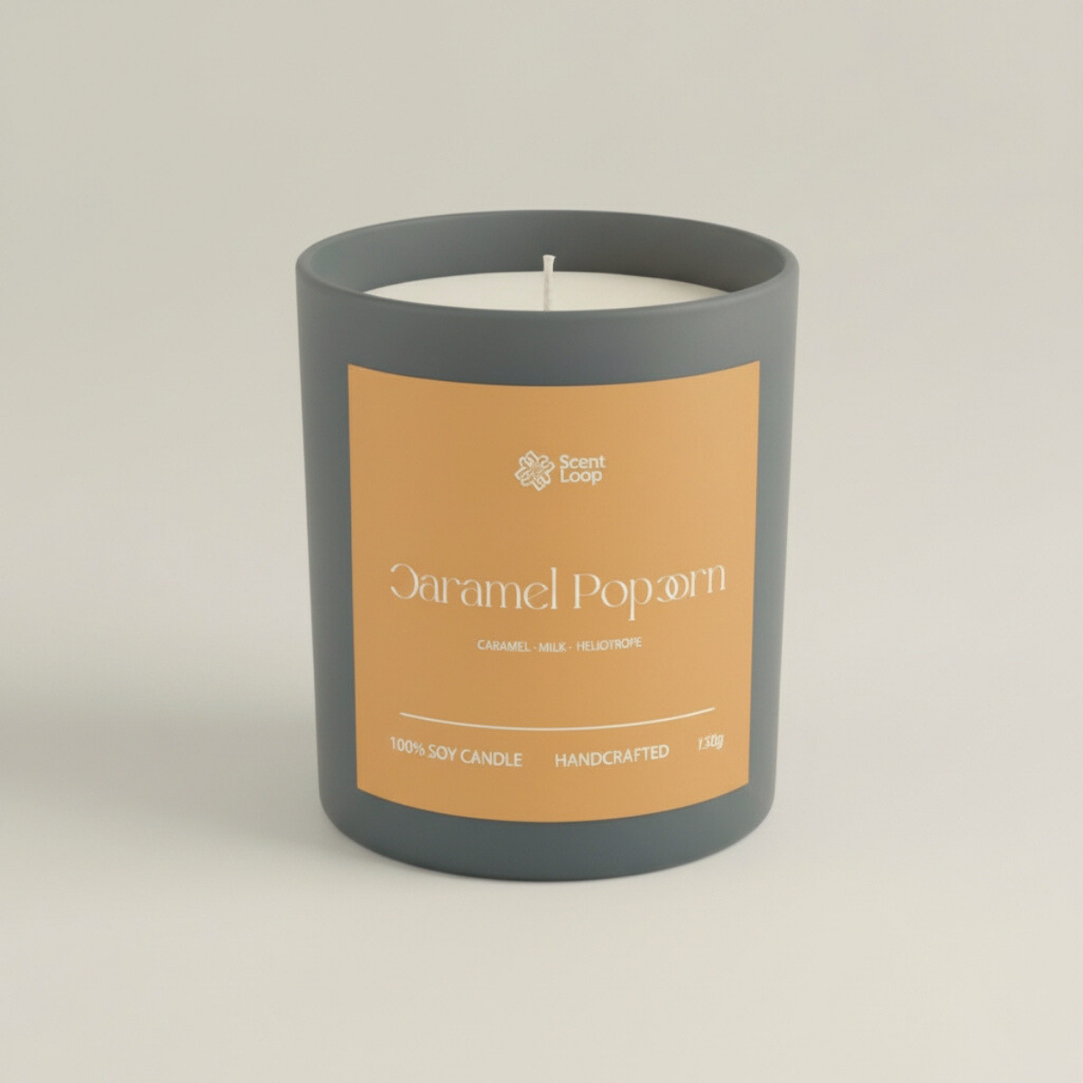 Świeca sojowa zapachowa Caramel Popcorn