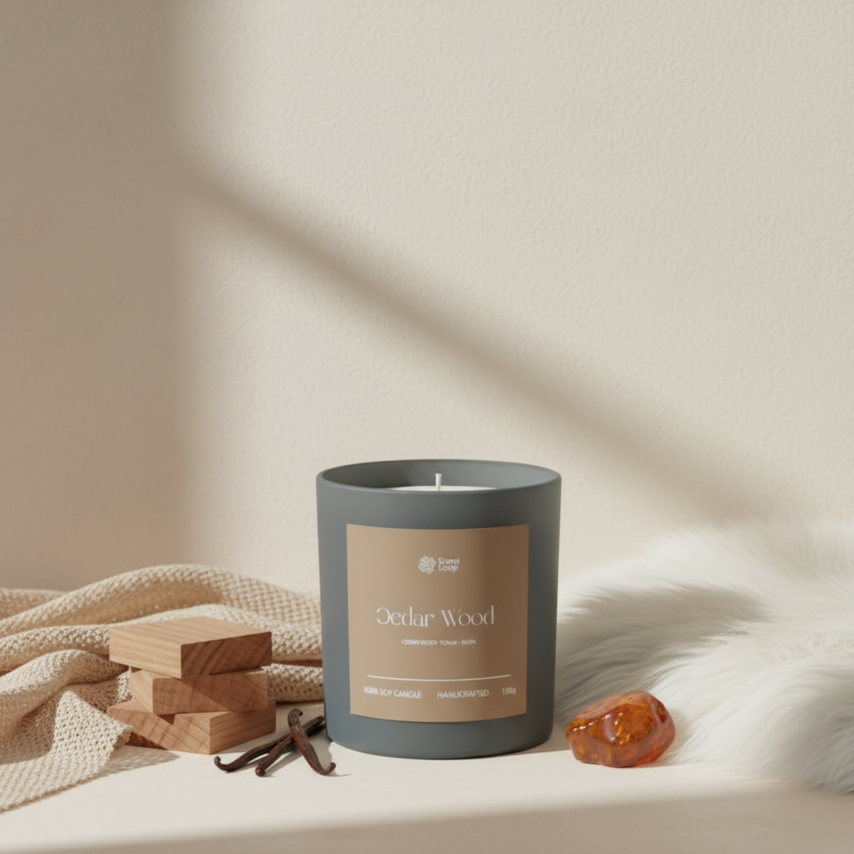 Świeca sojowa zapachowa Cedar Wood