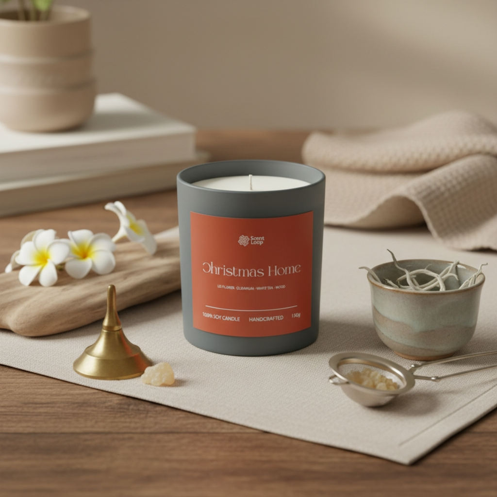 Świeca sojowa świąteczna zapachowa Christmas Home