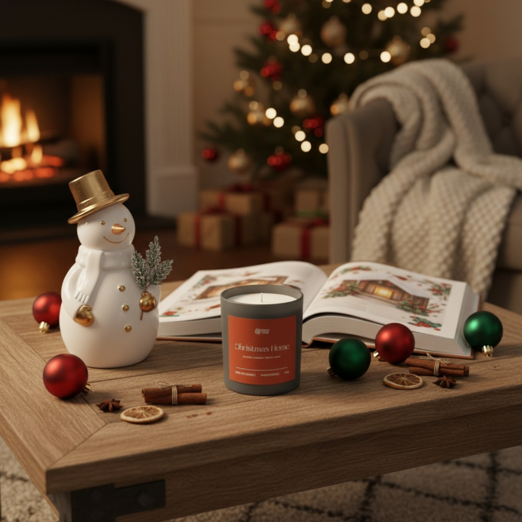 Świeca sojowa świąteczna zapachowa Christmas Home