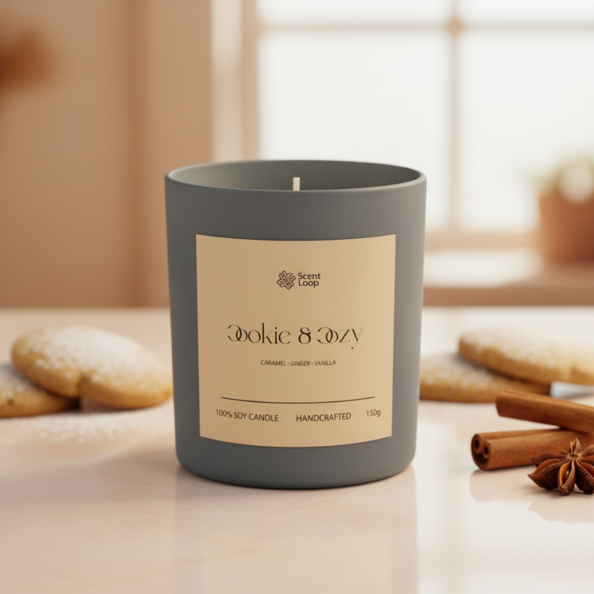 Świeca sojowa zapachowa Cookie & Cozy