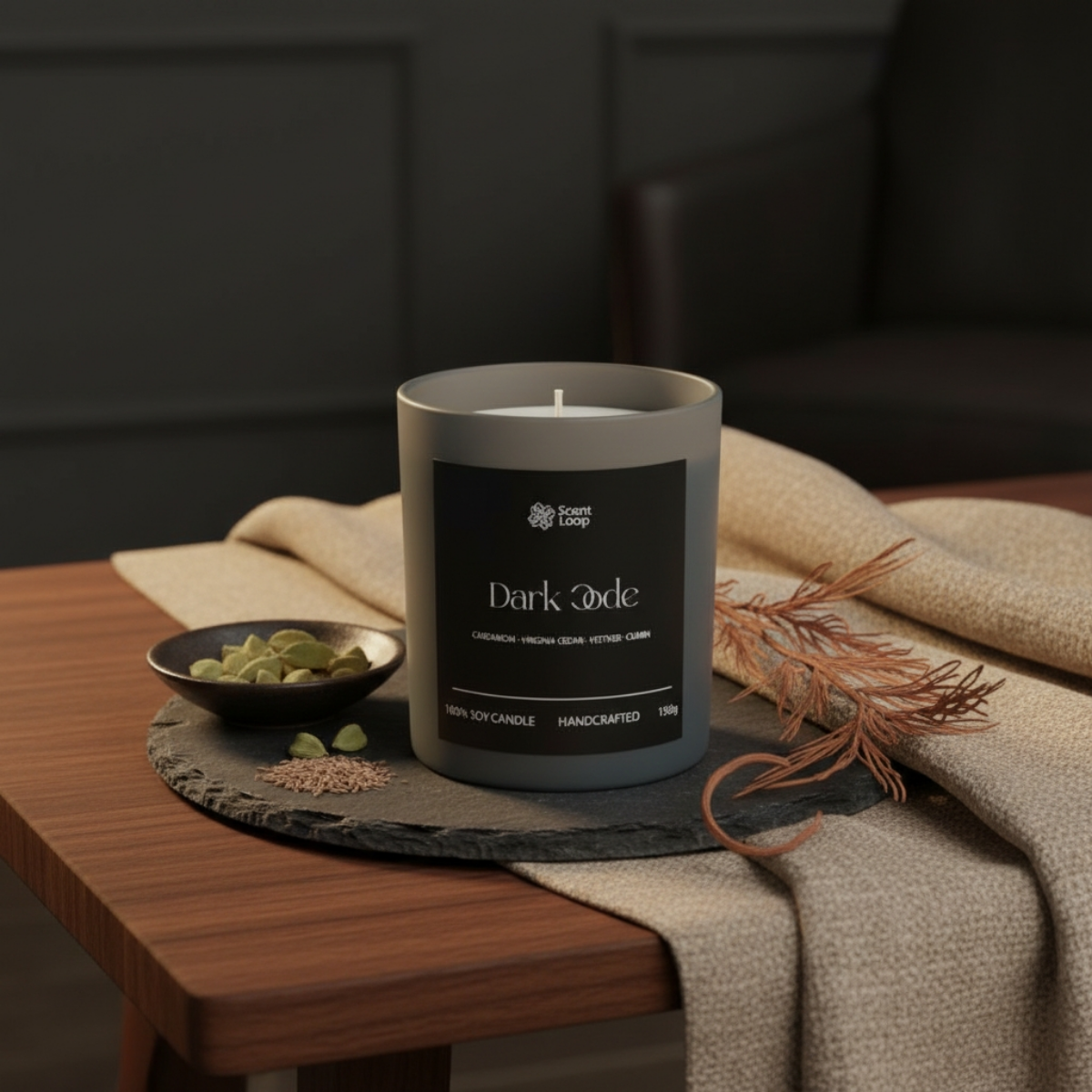 Świeca sojowa zapachowa Dark Code