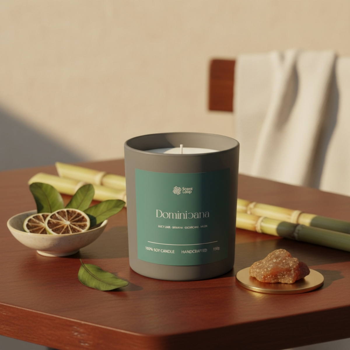 Świeca sojowa zapachowa Dominicana