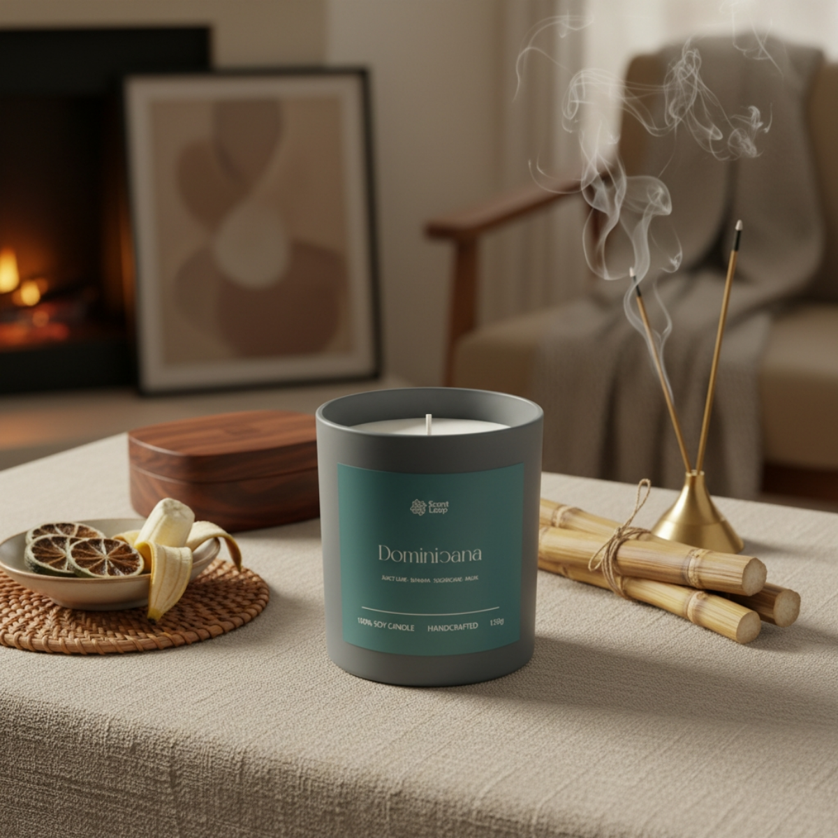 Świeca sojowa zapachowa Dominicana