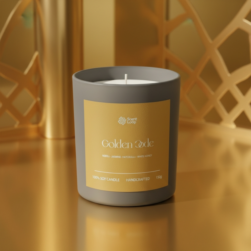 Świeca sojowa zapachowa Golden Code