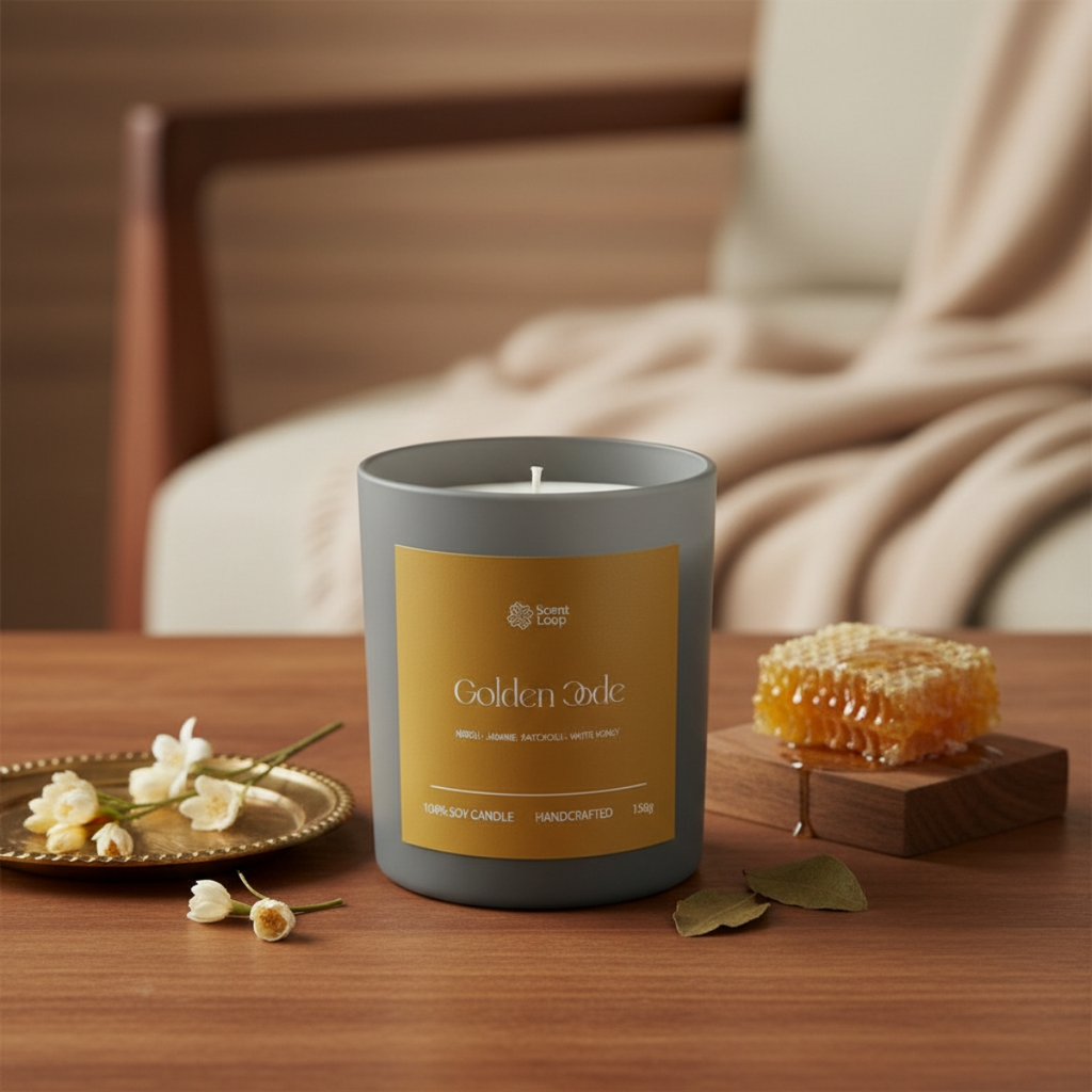 Świeca sojowa zapachowa Golden Code
