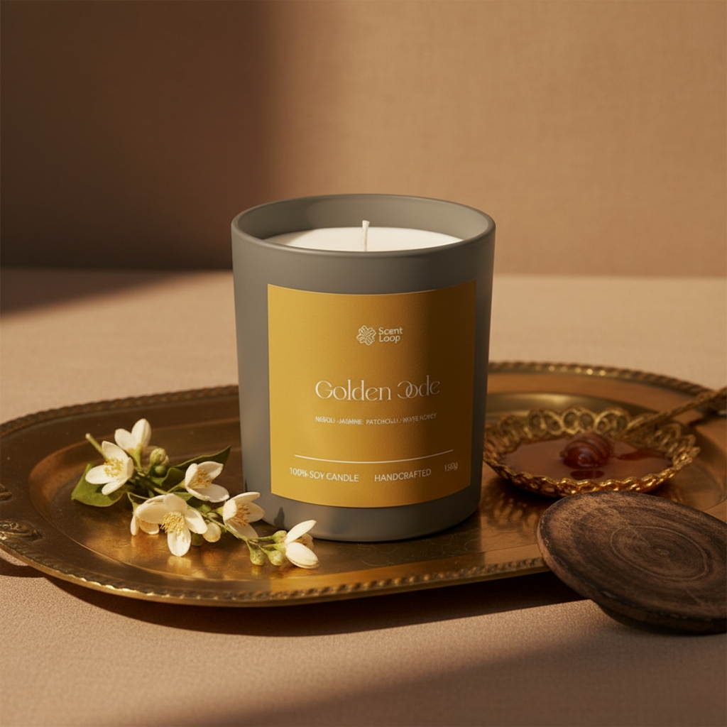 Świeca sojowa zapachowa Golden Code