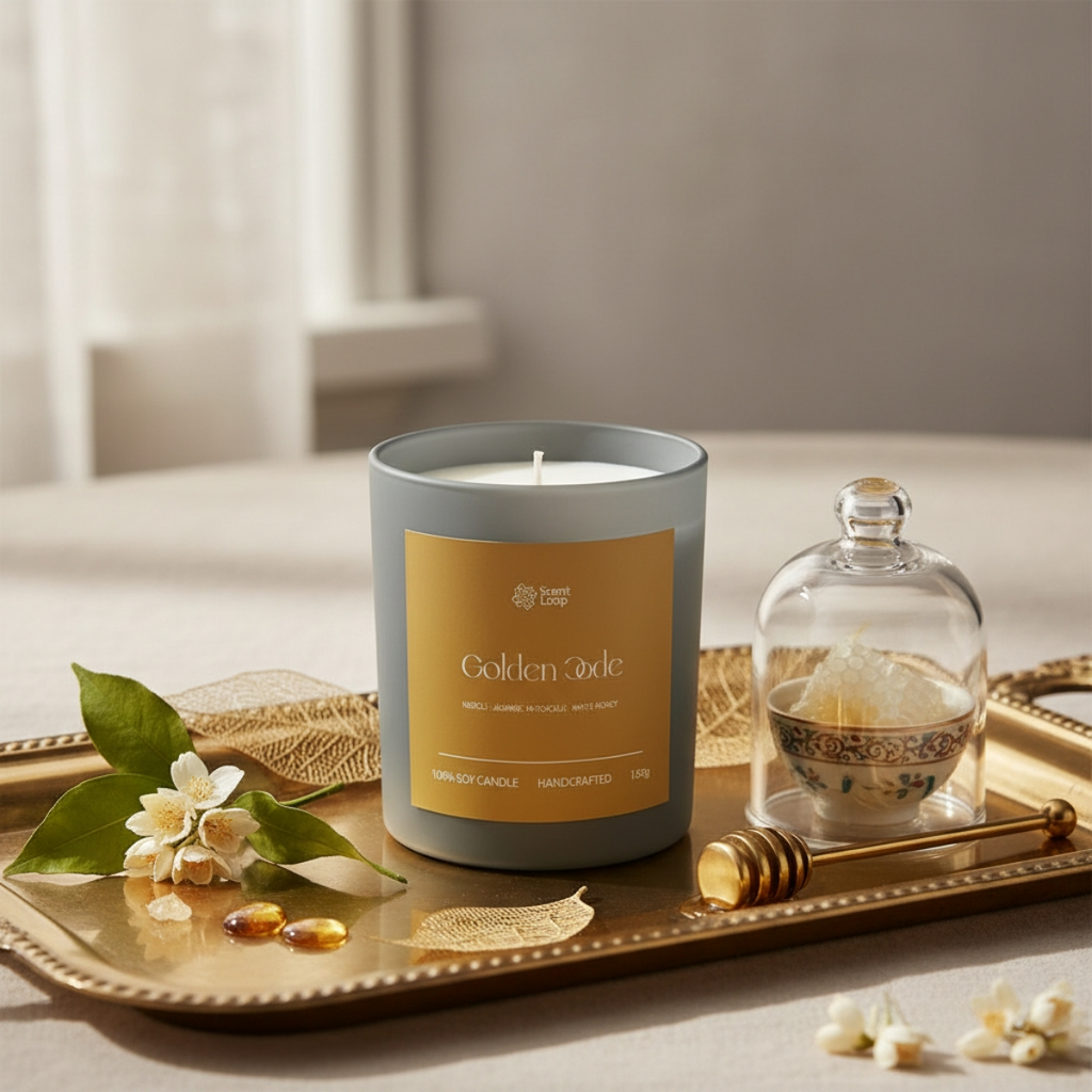 Świeca sojowa zapachowa Golden Code