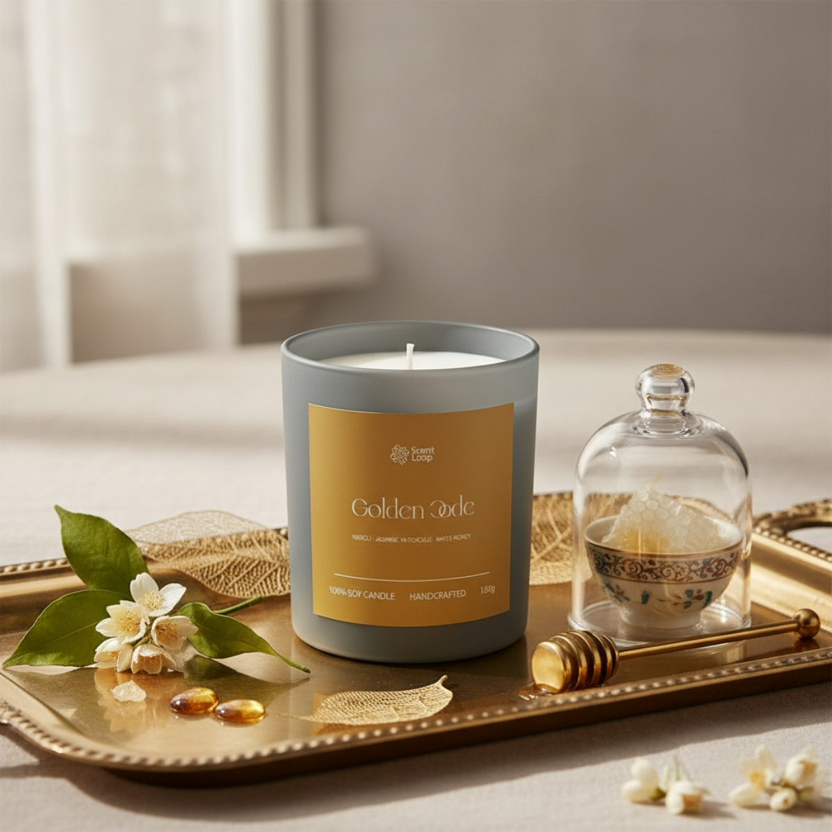 Świeca sojowa zapachowa Golden Code