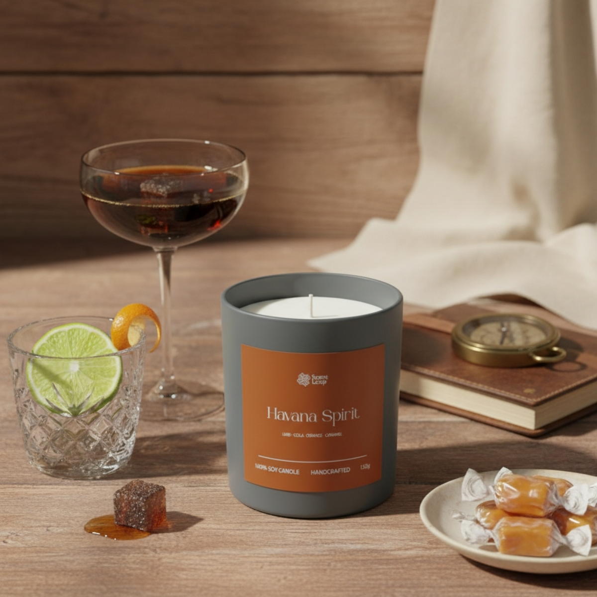 Świeca sojowa zapachowa Havana Spirit