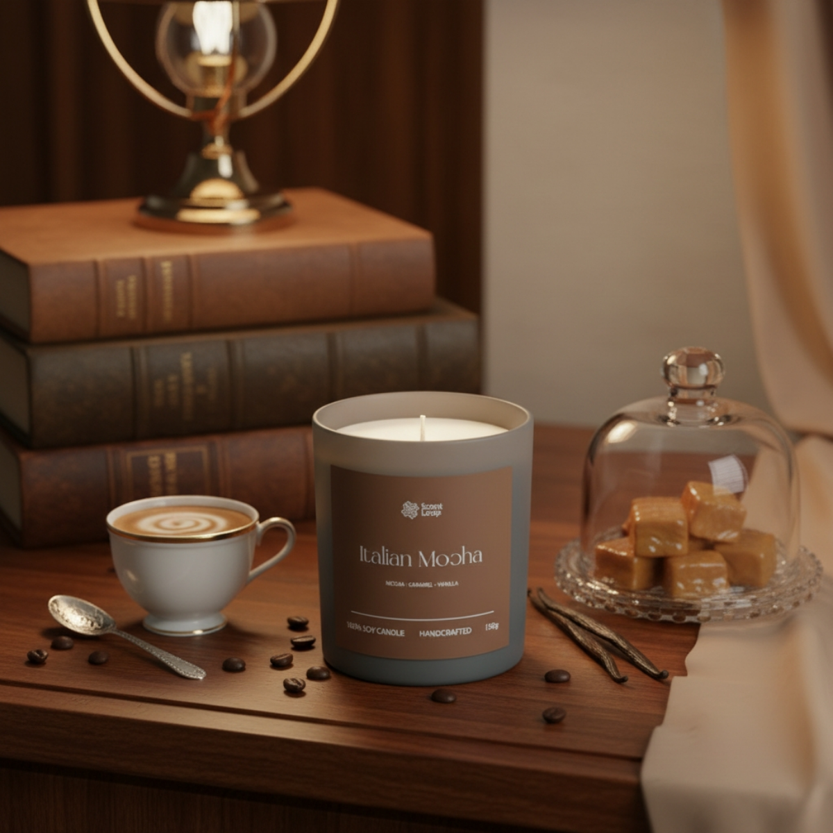 Świeca sojowa zapachowa Italian Mocha