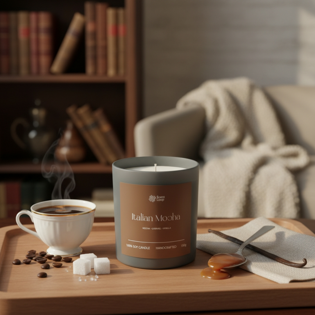 Świeca sojowa zapachowa Italian Mocha