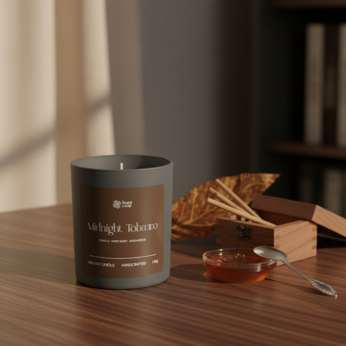 Świeca sojowa zapachowa Midnight Tobacco