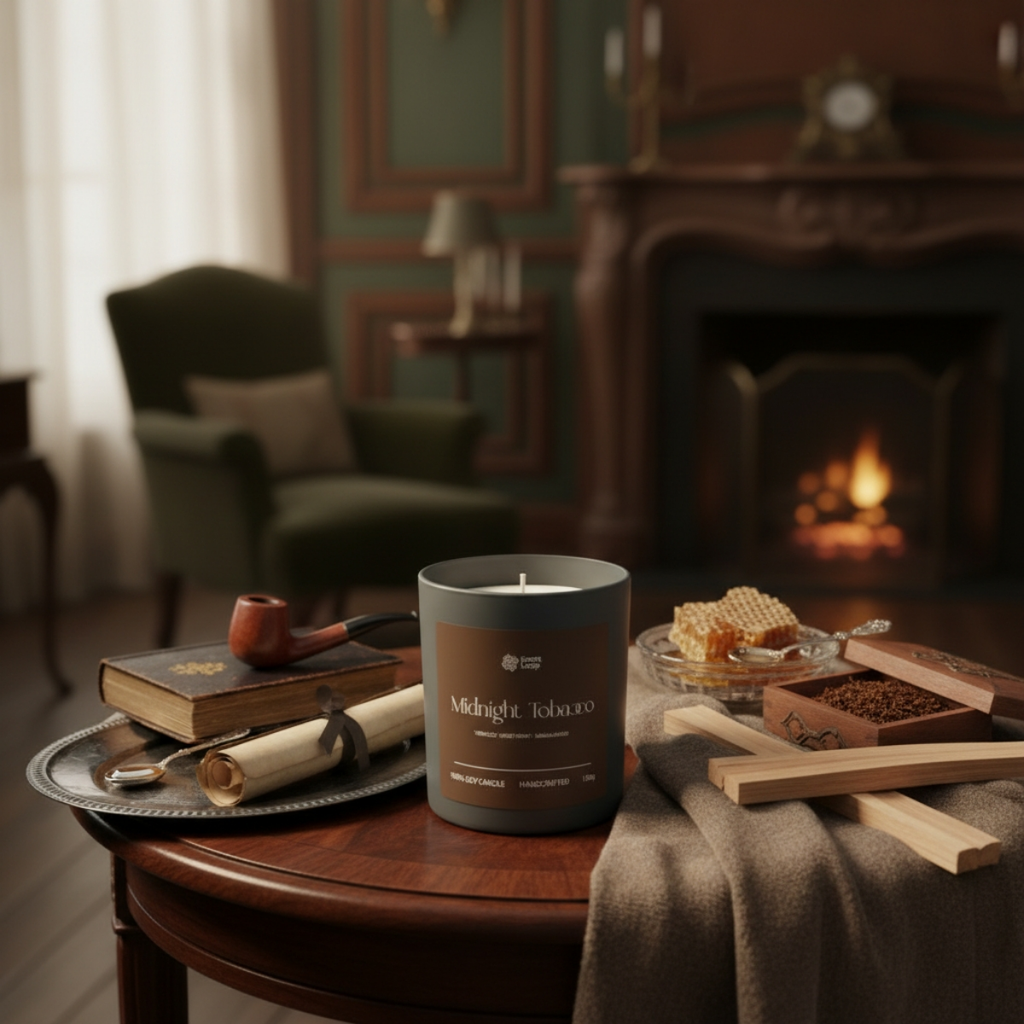 Świeca sojowa zapachowa Midnight Tobacco