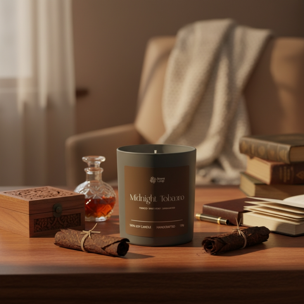 Świeca sojowa zapachowa Midnight Tobacco