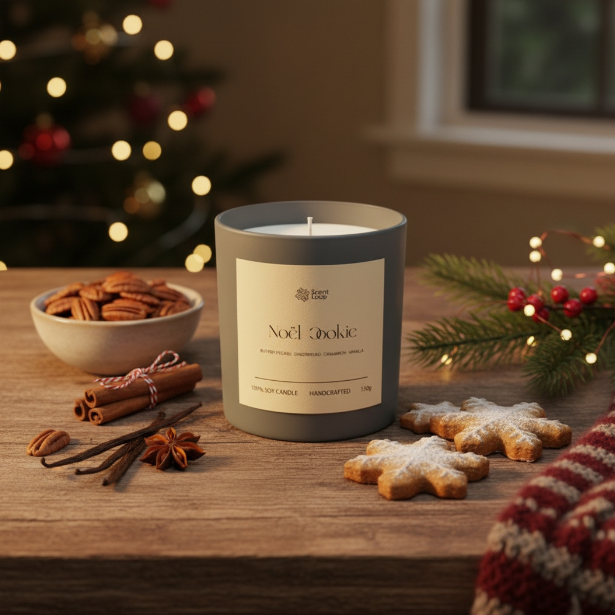 Świeca sojowa zapachowa Noël Cookie