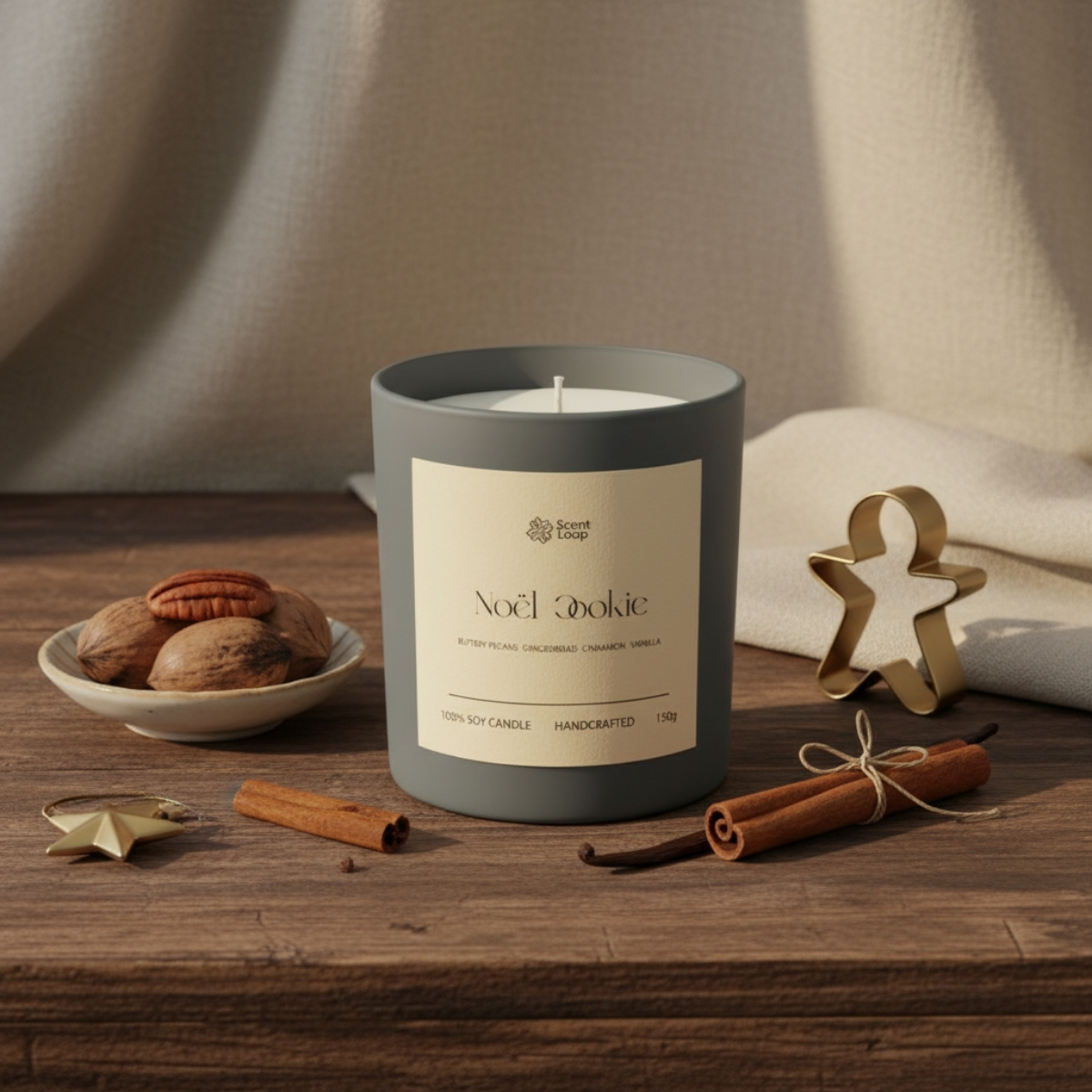Świeca sojowa zapachowa Noël Cookie