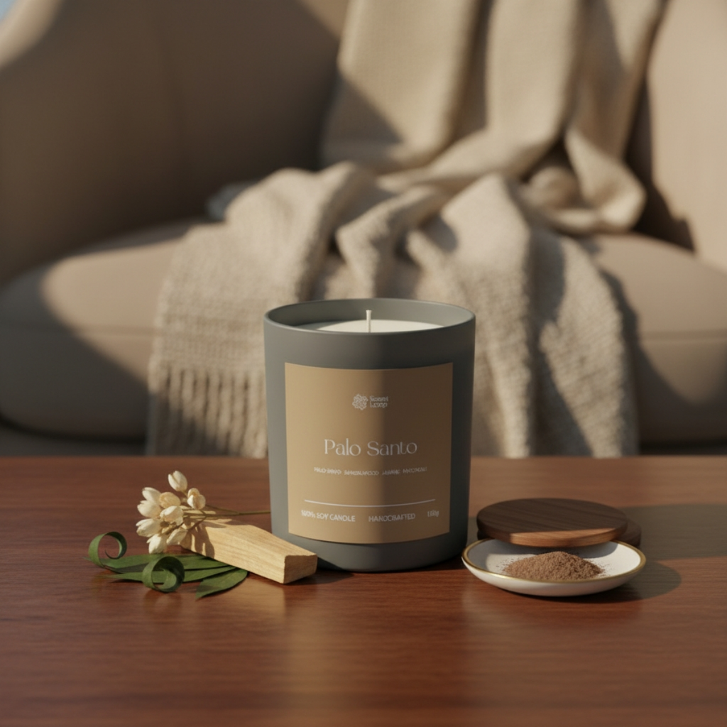 Świeca sojowa zapachowa Palo Santo