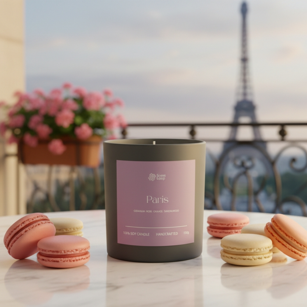 Świeca sojowa zapachowa Paris