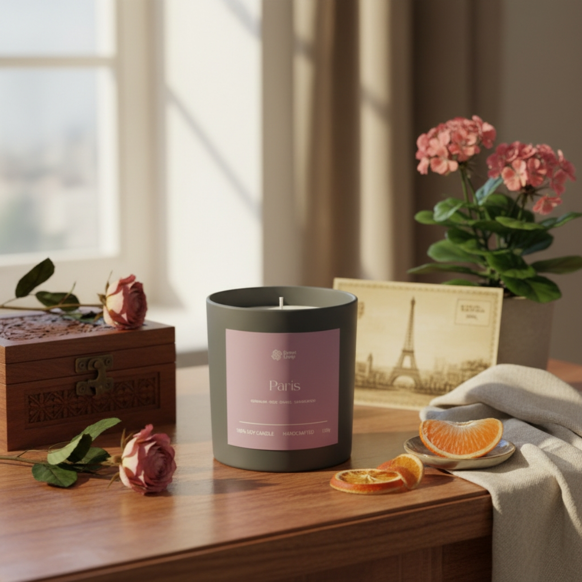 Świeca sojowa zapachowa Paris