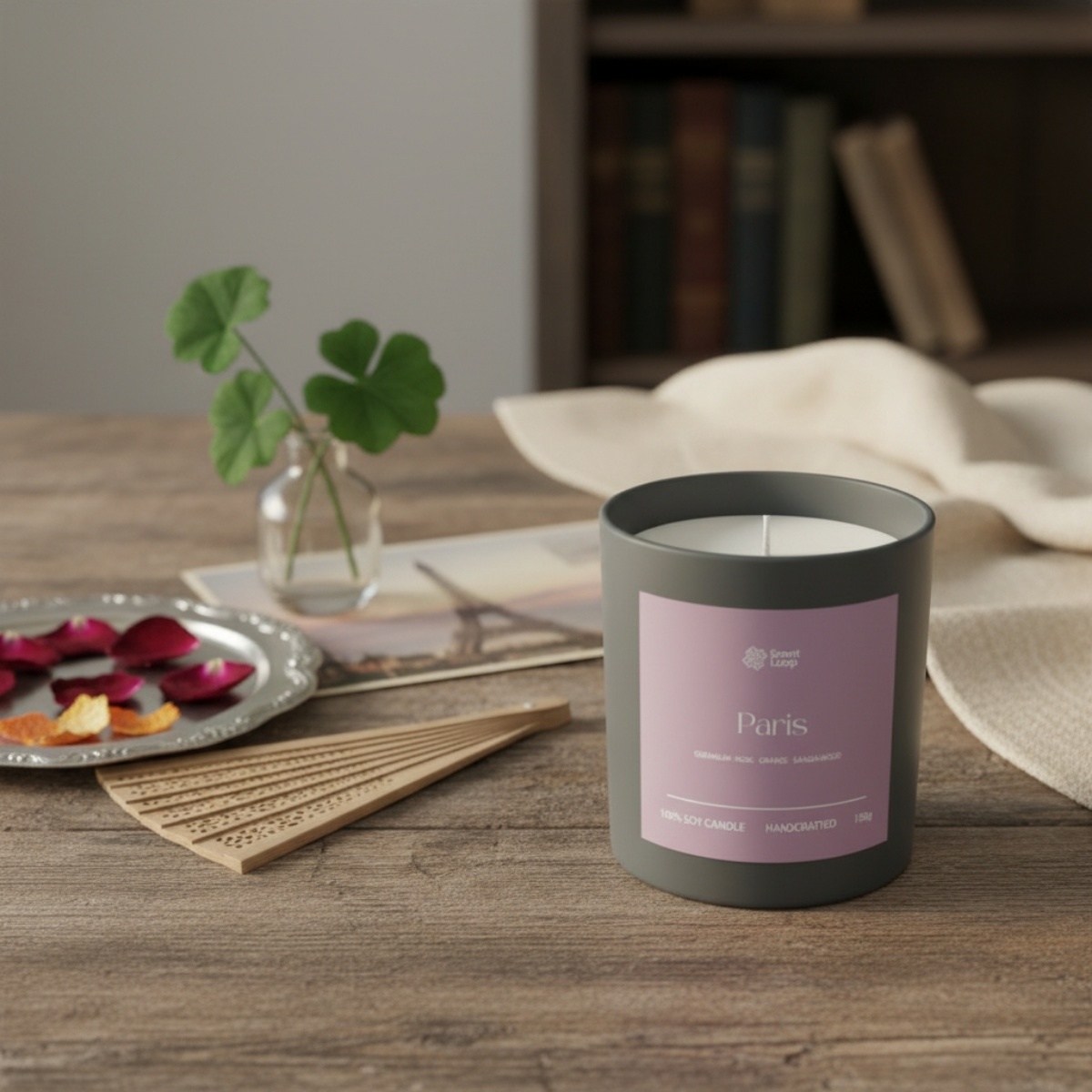 Świeca sojowa zapachowa Paris
