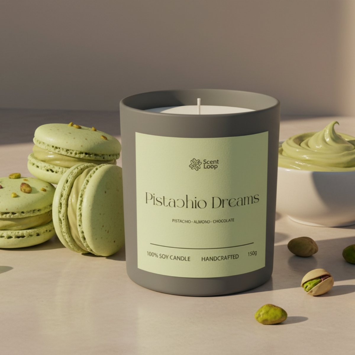 Świeca sojowa zapachowa Pistachio Dreams