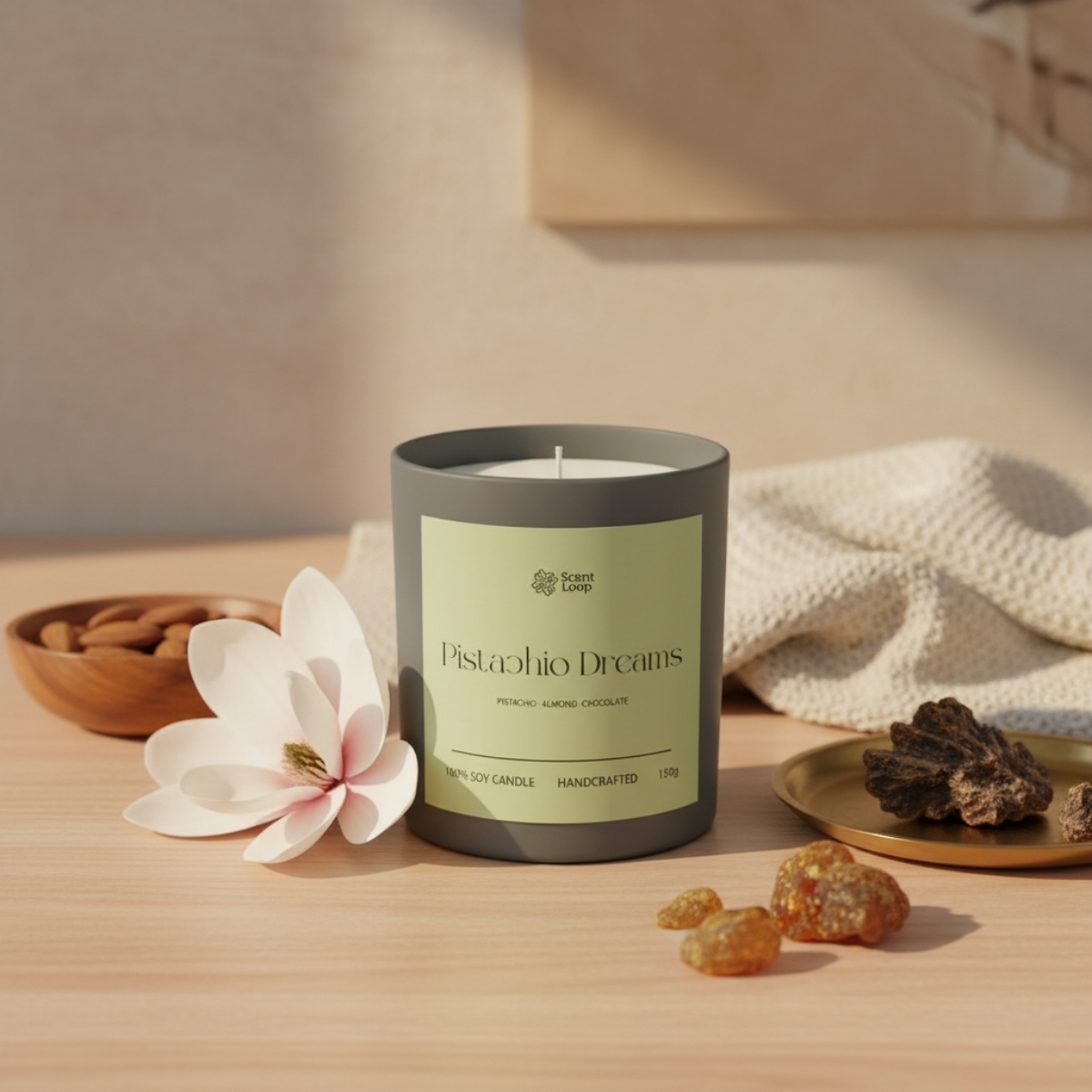 Świeca sojowa zapachowa Pistachio Dreams