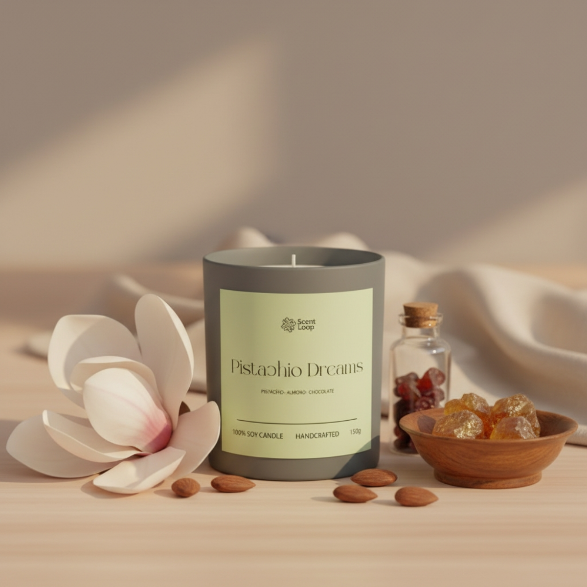 Świeca sojowa zapachowa Pistachio Dreams