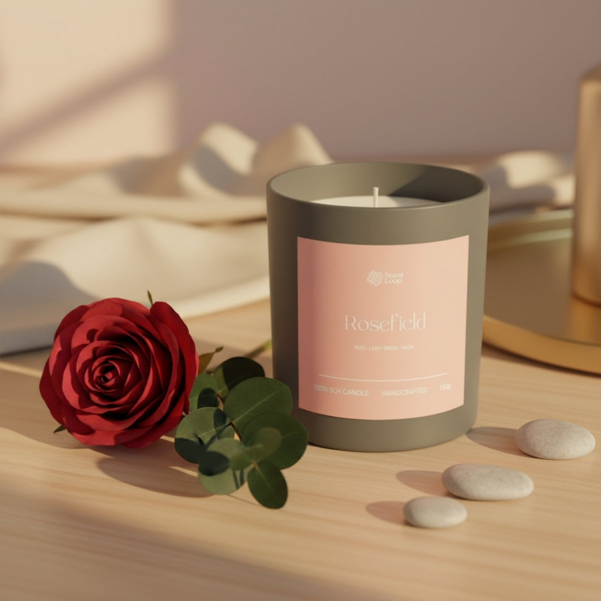 Świeca sojowa zapachowa Rosefield