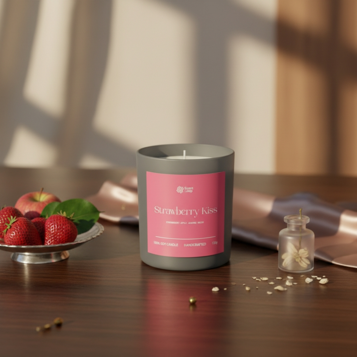 Świeca sojowa zapachowa Strawberry Kiss