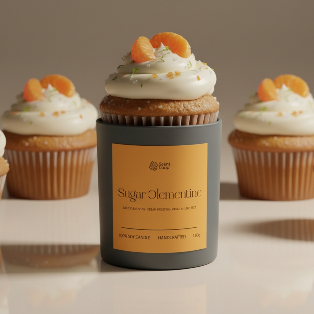 Świeca sojowa zapachowa Sugar Clementine