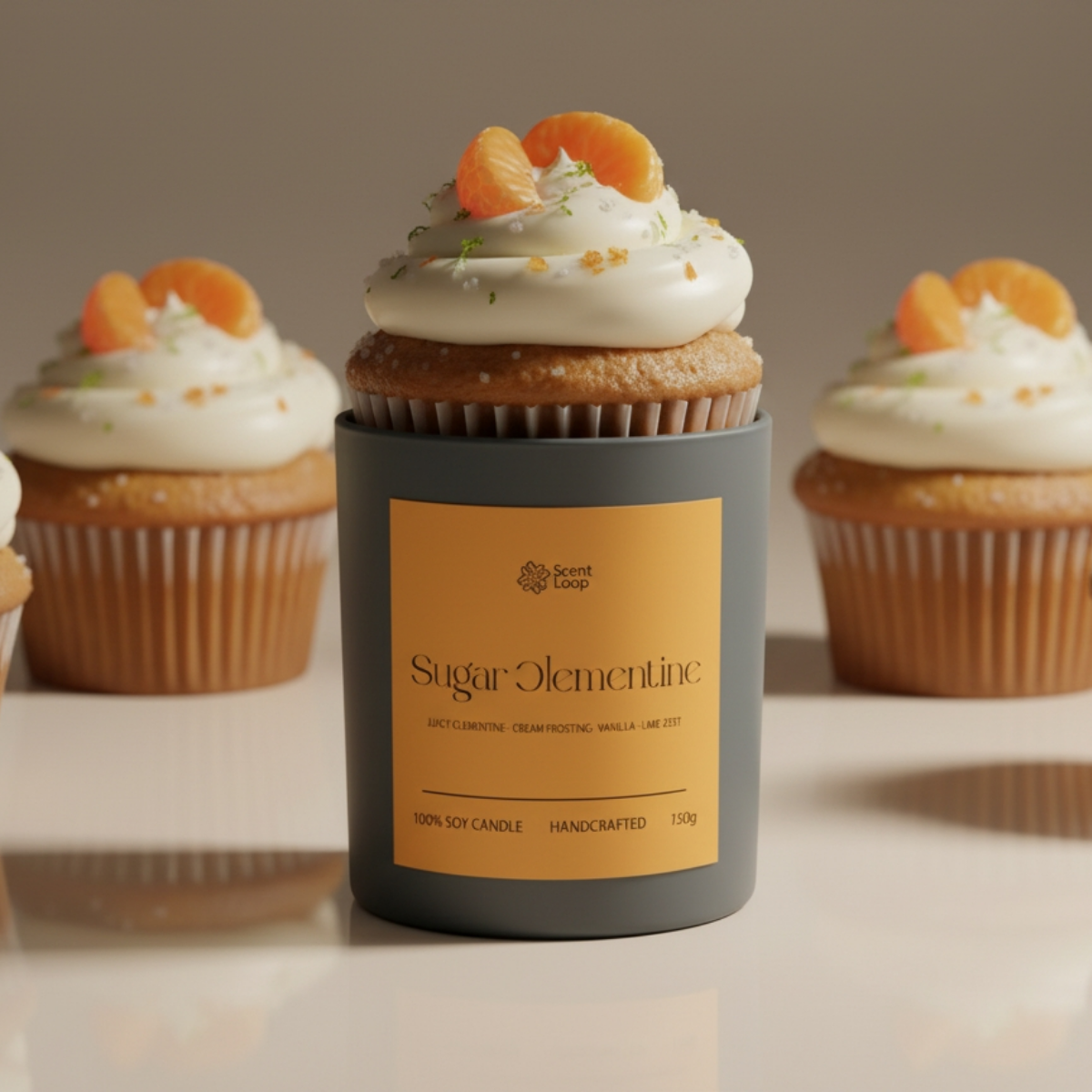 Świeca sojowa zapachowa Sugar Clementine