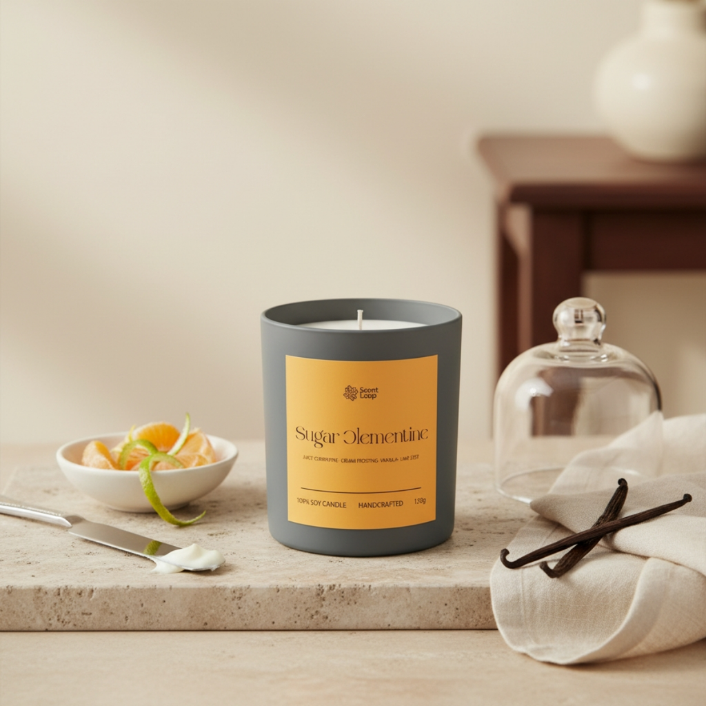 Świeca sojowa zapachowa Sugar Clementine