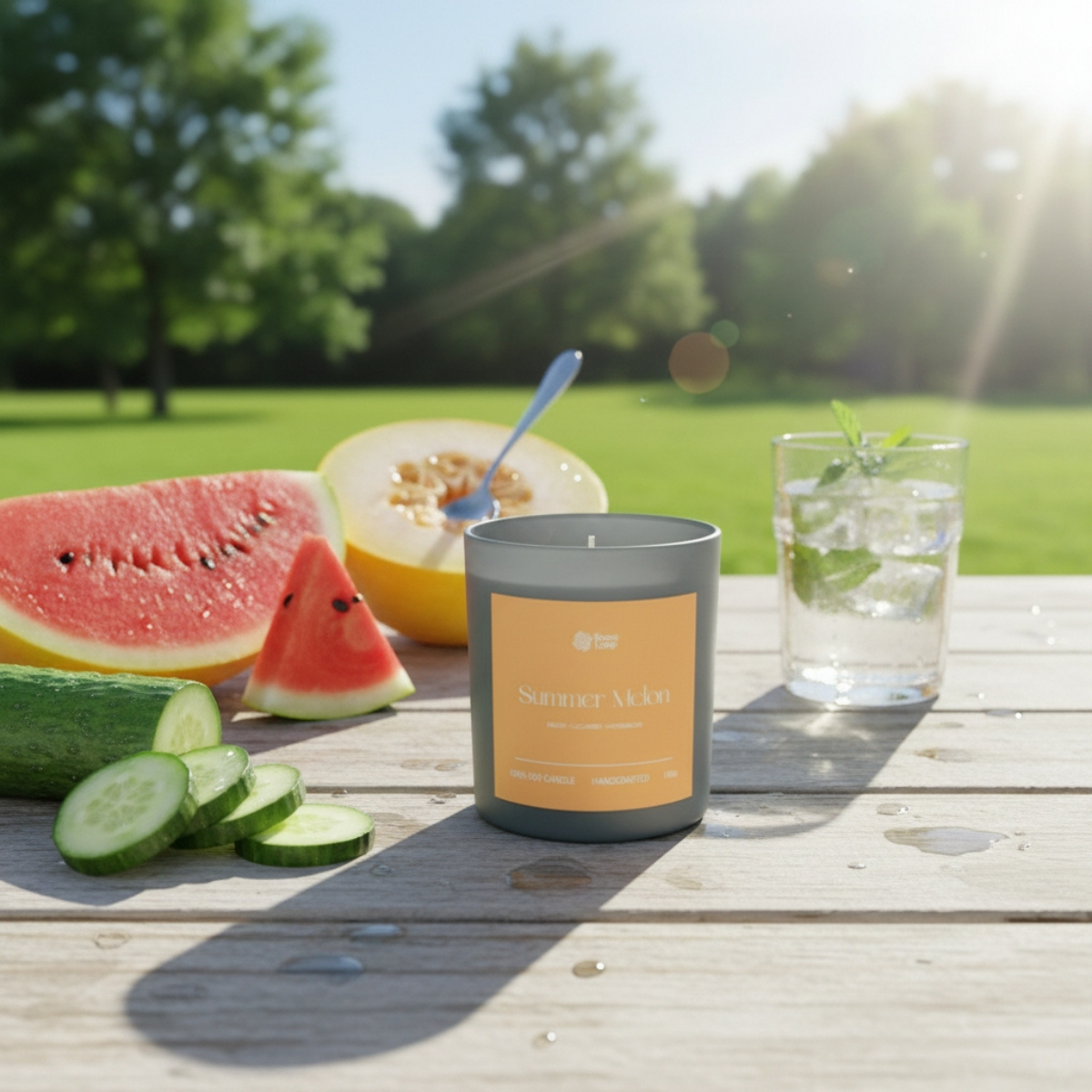 Świeca sojowa zapachowa Summer Melon