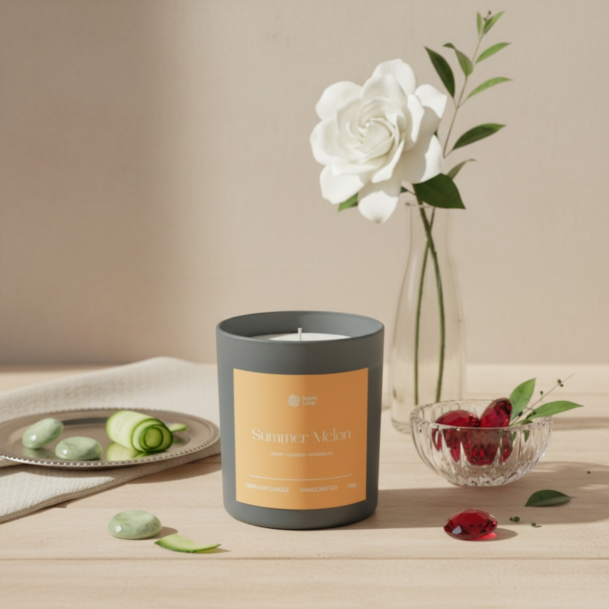 Świeca sojowa zapachowa Summer Melon