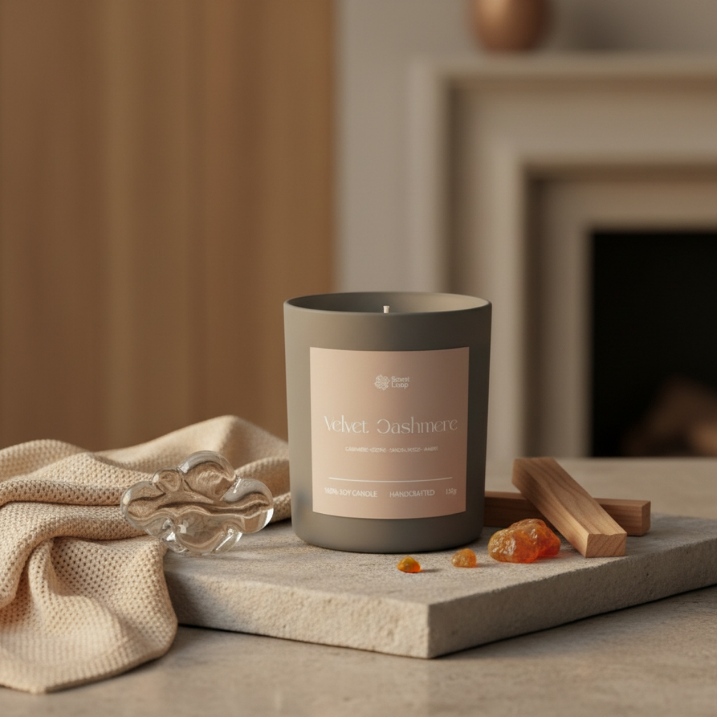 Świeca sojowa zapachowa Velvet Cashmere