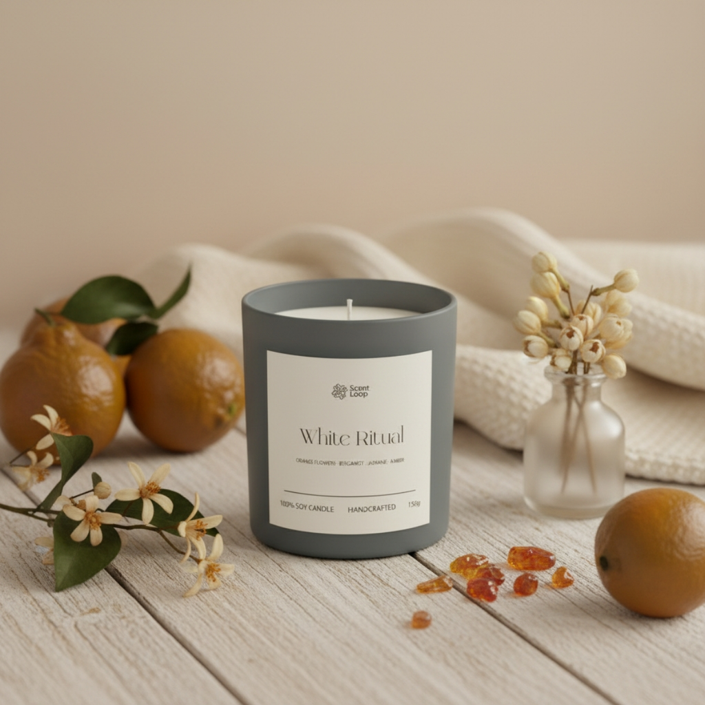Świeca sojowa zapachowa White Ritual